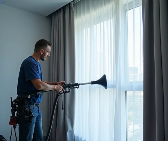 Professional drapes cleaning process tools Matty Curtain Cleaning boondall